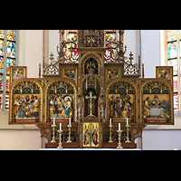 Kampen, Buitenkerk, Neogotischer Flgelaltar von F.W. Mengelberg (1903)
