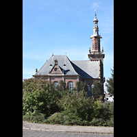 Katwijk aan Zee, Nieuwe Kerk, Ansicht von Osten von der Zuidstraat