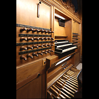 Maassluis, Groote Kerk, Spieltisch seitlich