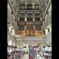 Philadelphia, Macy's ('Wanamaker') Store, Grand Court mit Orgelprospekt