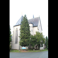 Solms-Oberbiel (bei Wetzlar), Klosterkirche Altenberg, Chor und Querhaus von auen