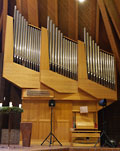 Berlin (Neukölln), Bruder-Klaus-Kirche Britz, Orgel / organ